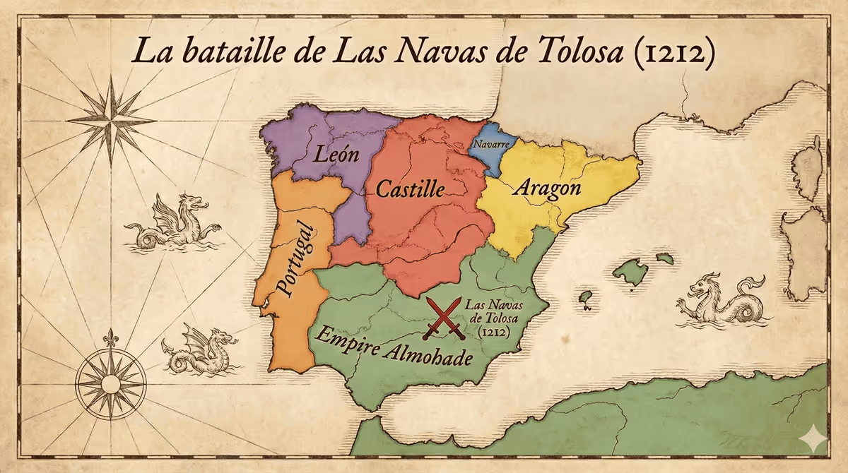 Illustration : Las Navas de Tolosa 1212 : tournant de la Reconquista