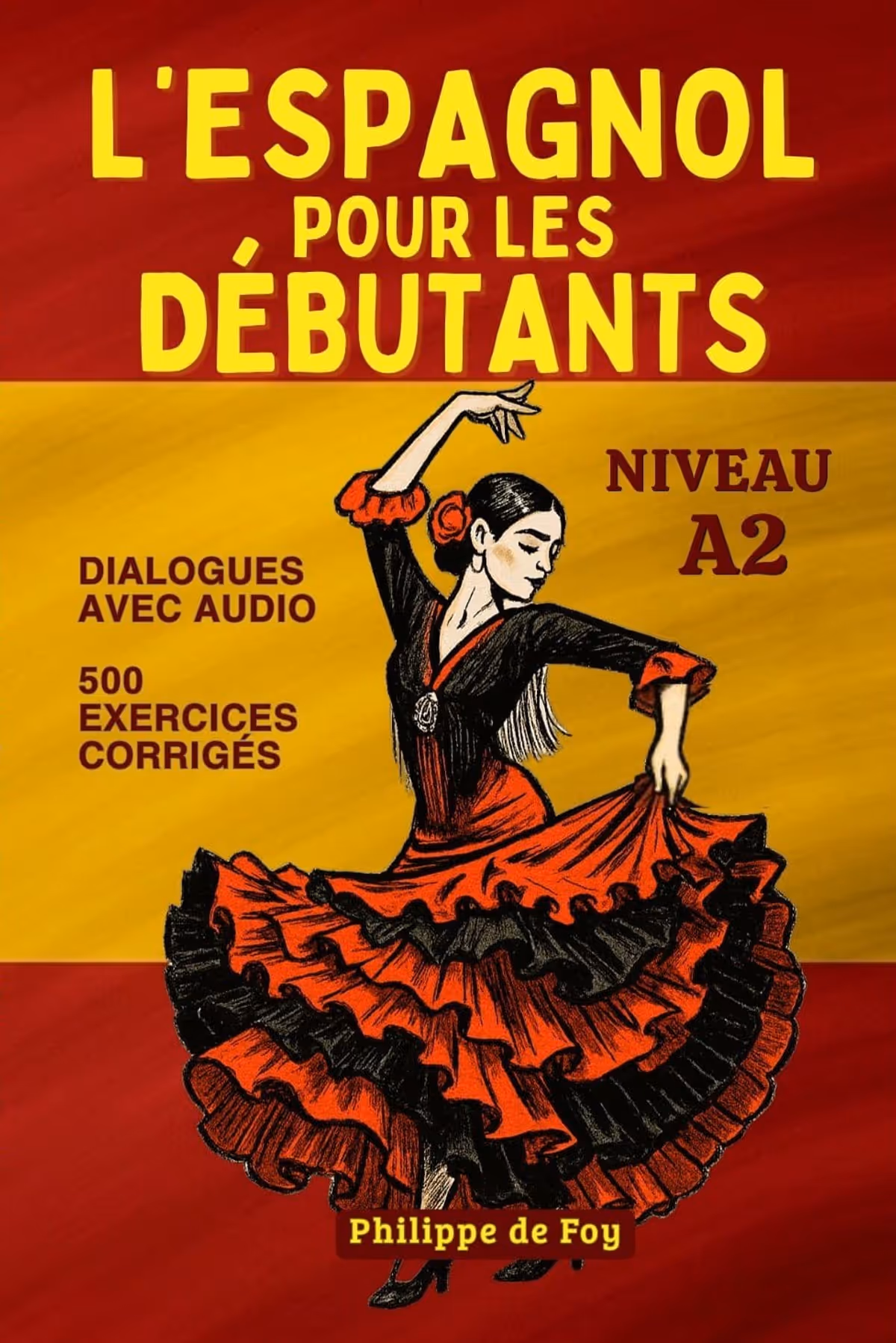Couverture du manuel Apprendre l'espagnol niveau A2 de Philippe de Foy