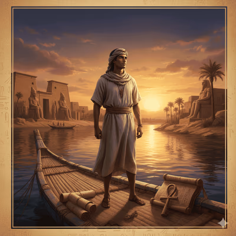 Illustration du roman Sinouhé l'Égyptien de Mika Waltari - Une odyssée humaine au cœur de l'Antiquité