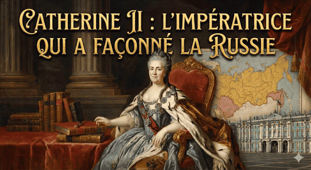 Illustration : Catherine la Grande : impératrice de Russie (XVIIIe)