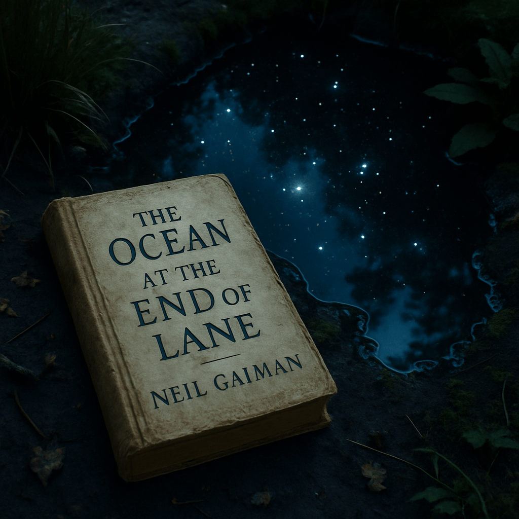 Illustration: L'Océan au bout du Chemin de Neil Gaiman : un voyage au cœur des souvenirs d'enfance